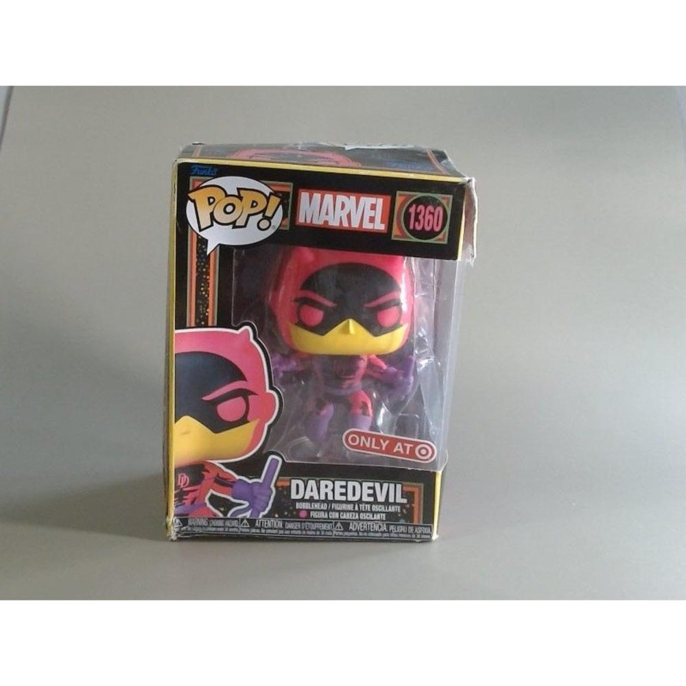 Funko Pop Marvel Daredevil 1360 Black Light Target Exclusive Vinyl Bobblehead